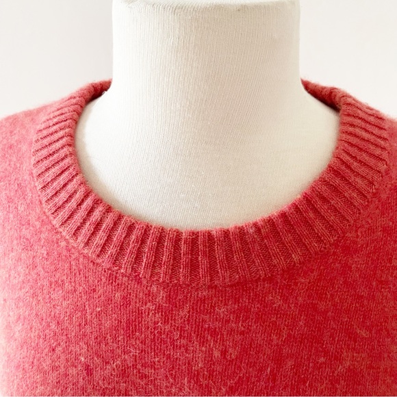 Rachel Zoe 100% 2-Ply Cashmere Crew Sweater in Red Orange | Medium - Picture 4 of 11